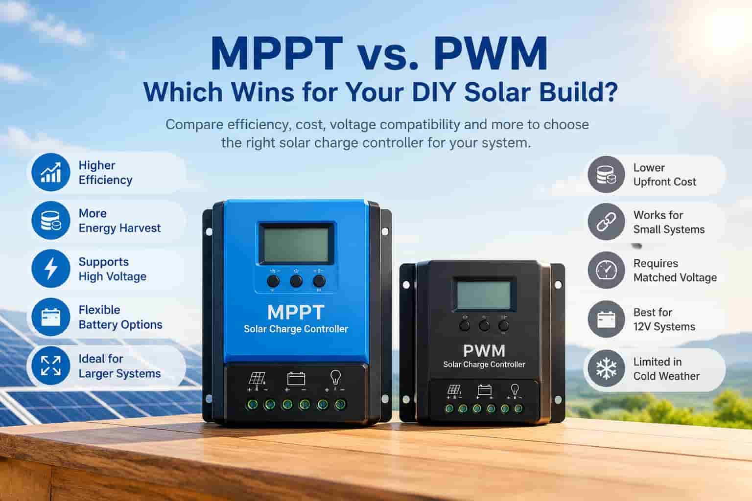 Solar Charge Controllers Explained: MPPT vs. PWM